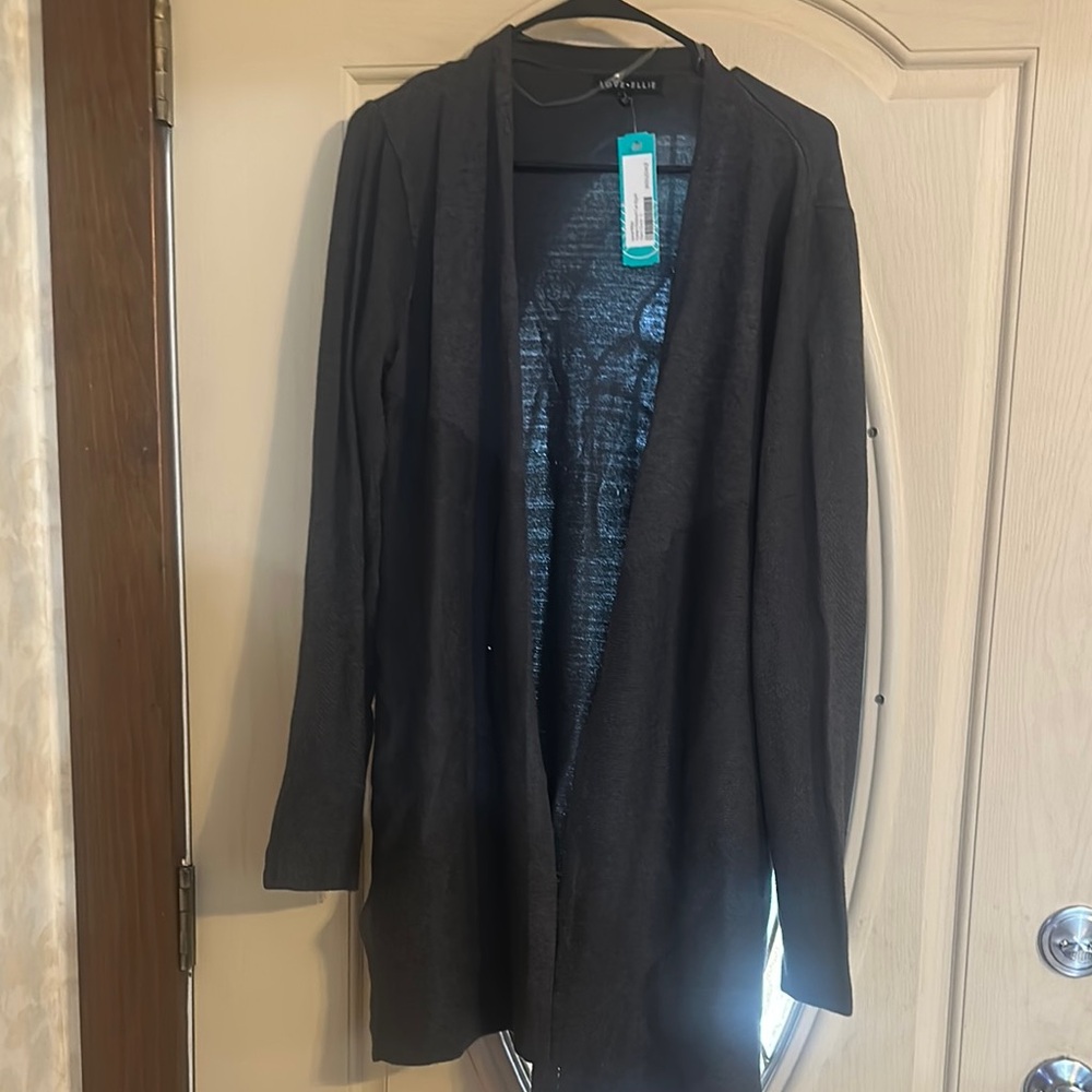 Gray Cardigan Sweater by Love Ellie